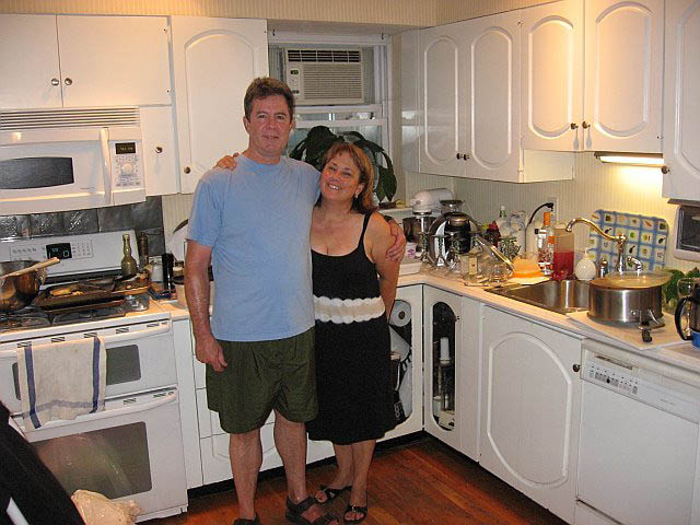 dick & annie heffler in their kitchen