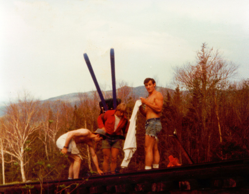 duck, ceeps & tk hiking the cog railway 5-77